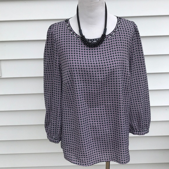 J. Crew beautiful blouse amazing detail - Picture 1 of 8